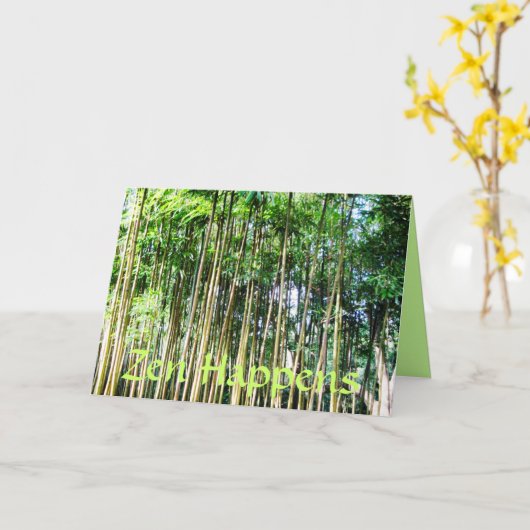 Zen Happens Karte (Gelbe Blume)