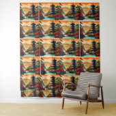 Zen Harmony Pagoda Tapestry Wandteppich (Beispiel)
