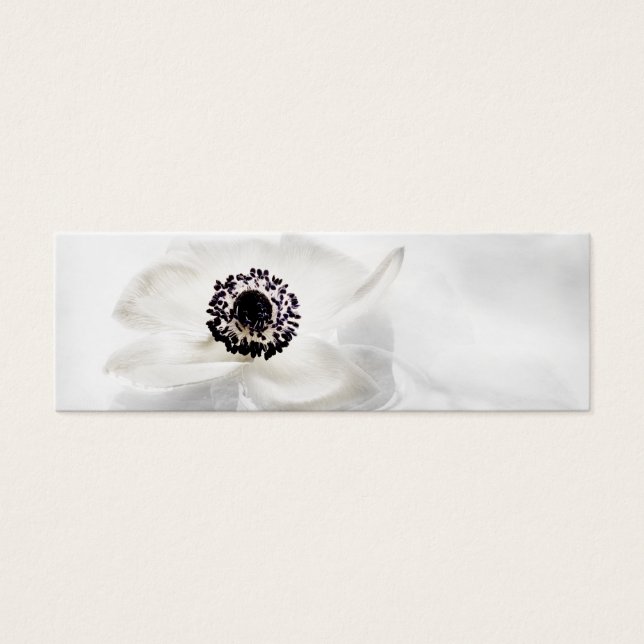 Zen High Key White Anemone über Wasser Hintergrund (Vorderseite)