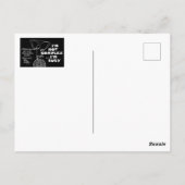 Zen-Hindernisse blockieren den Weg nicht - ich bin Postkarte (Rückseite)