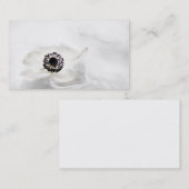 Zen-hohe weiße Schlüsselanemone auf Visitenkarte (Vorne/Hinten)