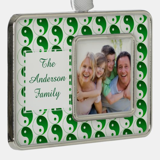 Zen Holiday Ornaments Rahmen-Ornament Silber (Rechts)