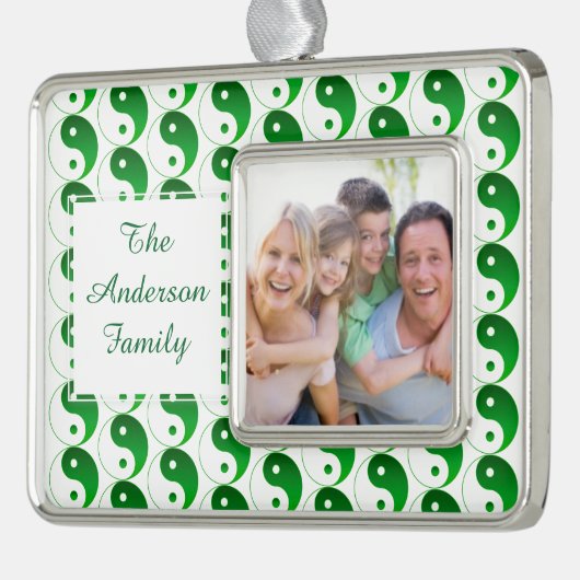 Zen Holiday Ornaments Rahmen-Ornament Silber (Links)