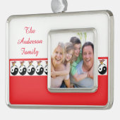 Zen Holiday Ornaments Rahmen-Ornament Silber (Links)