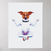 Zen Hund I Watercolor Poster (Vorne)