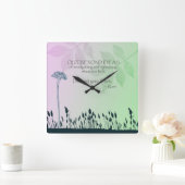 Zen-Ideen Quadratische Wanduhr (Zuhause)