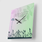 Zen-Ideen Quadratische Wanduhr (Winkel)