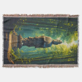 Zen im Bambushain Decke (Vorderseite)