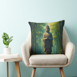 Zen in der Bambusgrove Kissen