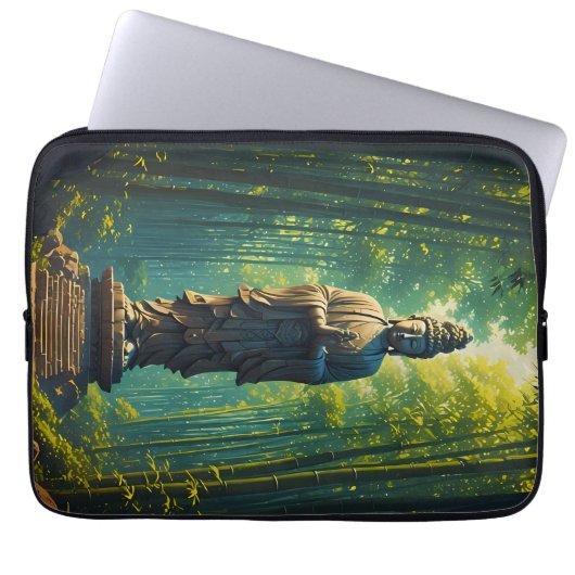 Zen in der Bambusgrove Laptopschutzhülle (Vorderseite)