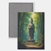 Zen in der Bambusgrove Magnet (Vorderseite/Rückseite)
