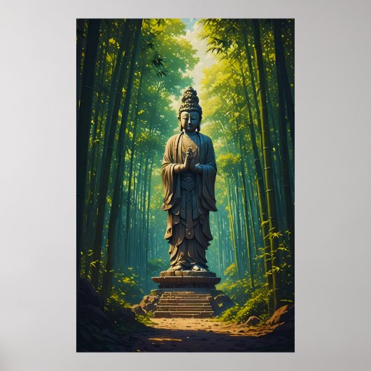 Zen in der Bambusgrove Poster (Vorne)