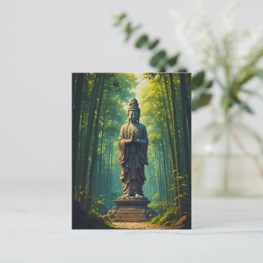 Zen in der Bambusgrove Postkarte (Stehend Vorderseite)