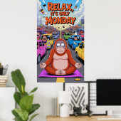 Zen in der schnellen Lane Poster (Heimbüro)