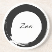 Zen in Enso Circle Untersetzer (Vorne)