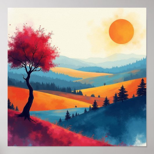 Zen in Farben Poster (Vorne)