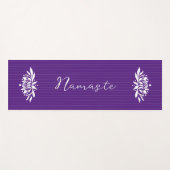 Zen Inspiriert Flaming Lotus Blume Yoga Mat Yogamatte (Vorderseite (Horizontal))