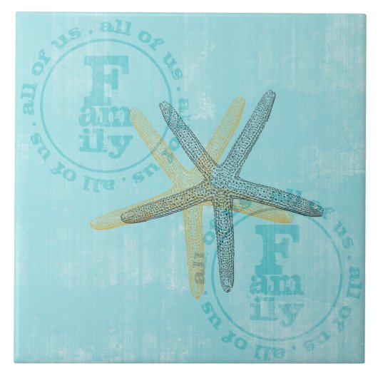 Zen-inspirierte Strand-ThemaStarfish Fliese (Vorderseite)