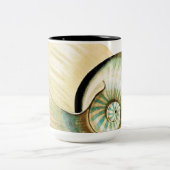 Zen-inspiriertes Strand-Thema Zweifarbige Tasse (Mittel)