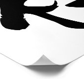 Zen, japanische Kalligraphie Poster (Ecke)