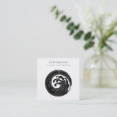 Zen | Japanische Welle | Minimal Telefonnummerkarte (Stehend Vorderseite)