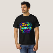 Zen Journeys Typografie Art T-Shirt (Vorne ganz)