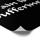 Zen Joy - Schmerz Poster (Ecke)