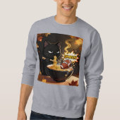 Zen-Katze und der unerwartete Touchdown Sweatshirt (Vorderseite)