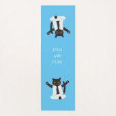 Zen Katzenjoga Meditation Pilates Yogamatte (Vorderseite)