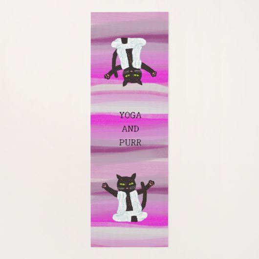 Zen Katzenjoga Meditation Pilates Yogamatte (Rückseite)