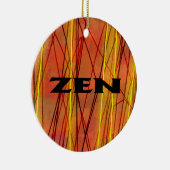 Zen-Keramik mit schwarzem Draht Keramik Ornament (Rechts)