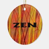 Zen-Keramik mit schwarzem Draht Keramik Ornament (Links)