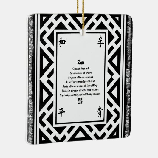 Zen Keramikornament (Rechts)