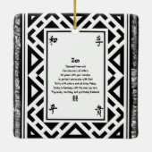 Zen Keramikornament (Rückseite)