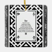 Zen Keramikornament (Vorderseite)