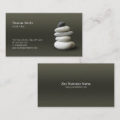 Zen-Kiesel-Balancen-Visitenkarte Visitenkarte (Vorne/Hinten)