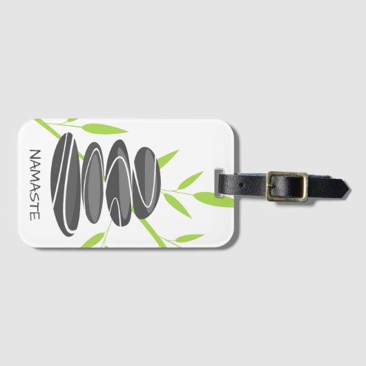 Zen-Kiesel-Personalisierte Gepäckanhänger (Vorderseite (Horizontal))