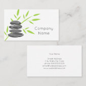 Zen-Kiesstein-Stack-Visitenkartenvorlage Visitenkarte (Vorne/Hinten)