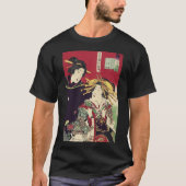 Zen Kirschblüte Kimono japanese geisha T-Shirt (Vorderseite)