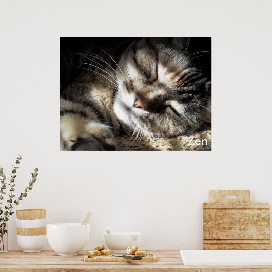 Zen Kitty Poster (Küche)