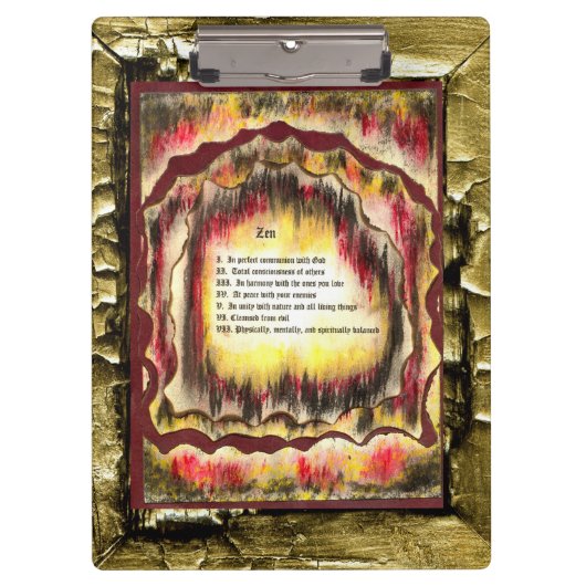 Zen Klemmbrett (Vorderseite)