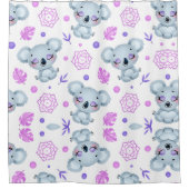 Zen Koala Duschvorhang (Vorderseite)