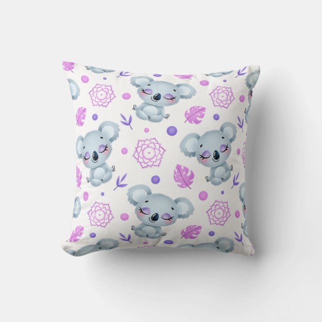 Zen Koala  Kissen (Vorderseite)