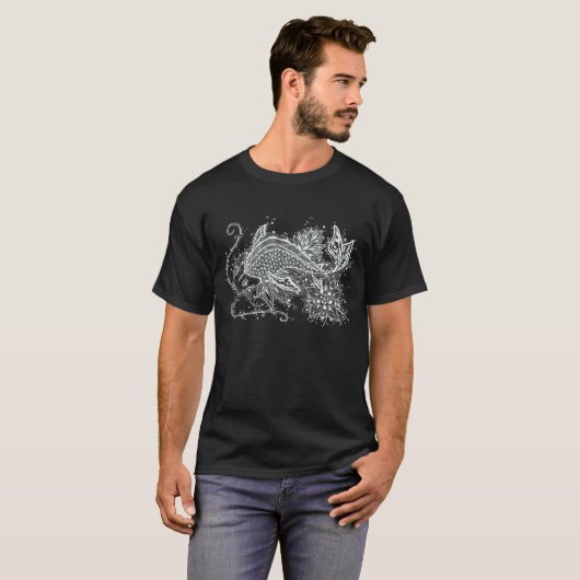 Zen Koi T - Shirt dunkel (Vorne ganz)