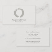 Zen-Kreis-Meditations-Visitenkarte Visitenkarte (Vorne/Hinten)