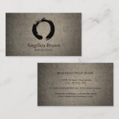 Zen-Kreis-Meditations-Visitenkarte Visitenkarte (Vorne/Hinten)