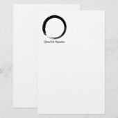 Zen-Kreis mit Logo v3 Briefpapier (Vorne/Hinten)