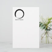 Zen-Kreis mit Logo v3 Briefpapier (Stehend Vorderseite)