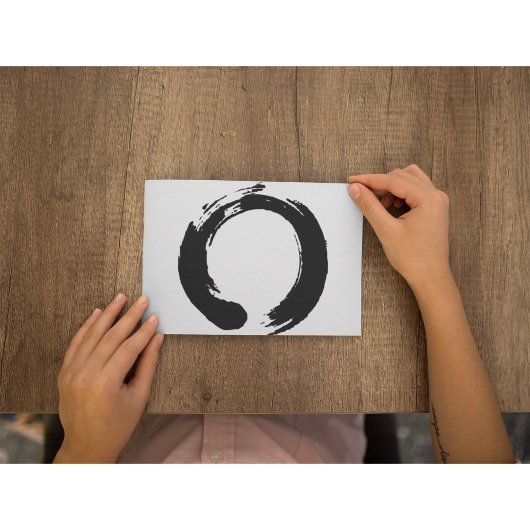 Zen-Kreispostkarte Postkarte