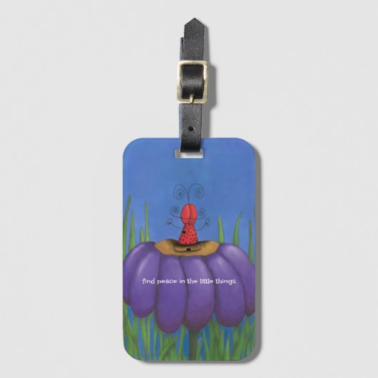 Zen Ladybug Gepäckanhänger (Vorderseite Vertikal)